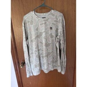 Alaskan Hardgear Duluth Trading UPF 50+ Camo Performance Shirt Mens M Tan